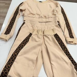 Kittenish Cream and Brown Leopard Print Jumpsuit